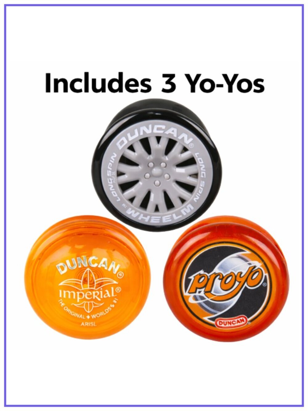 Duncan Yo-Yo Set of 3 Mixed Yo-Yos New Sealed For Age 6+